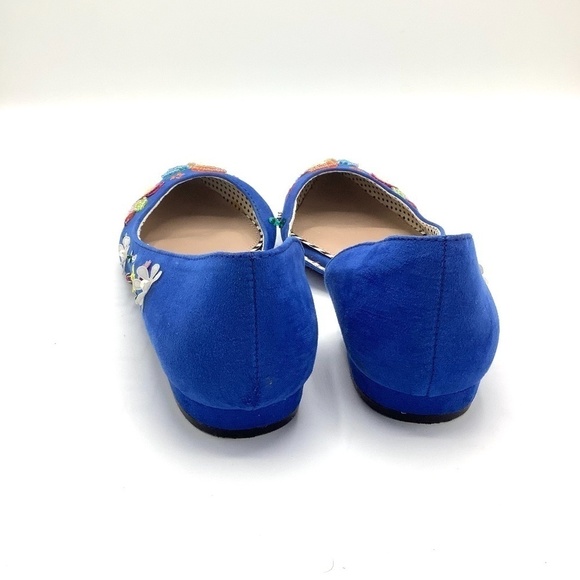 Betsey Johnson  Cypress Blue Beaded‎ Embellished Flats Size 6.5 - Picture 12 of 16